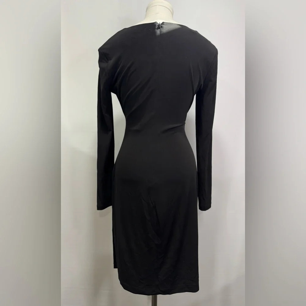 Calvin Klein  wrap long sleeve dress sz 6 - Picture 5 of 11